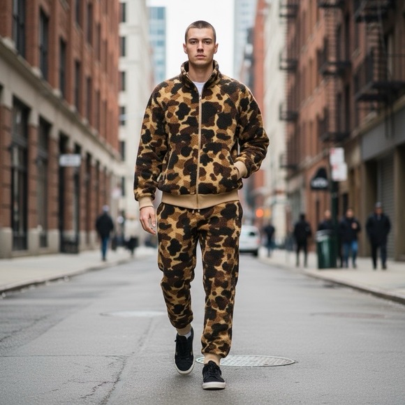 Columbia Other - Vintage 1970's Columbia Sportswear Duck Camo Fleece Sweatsuit Men's Medium